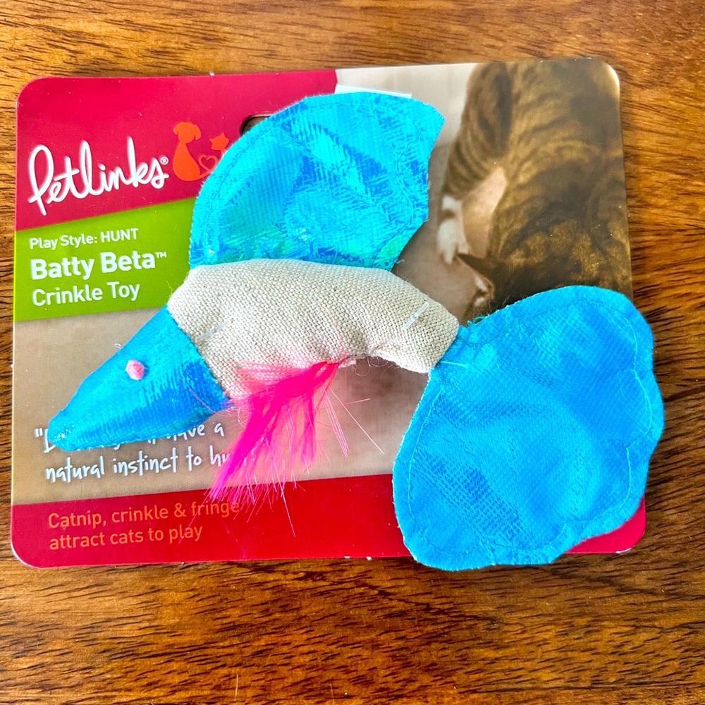 Petlinks Batty Beta Crinkle Toy